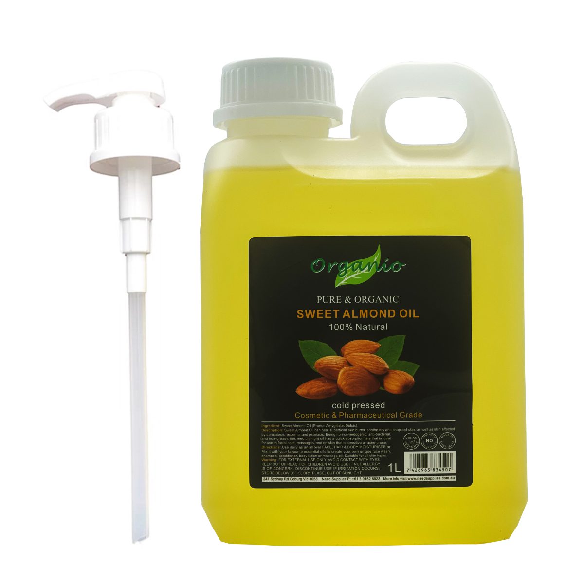 organio almond 1L pump