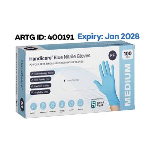 Handicare disposable gloves blue M